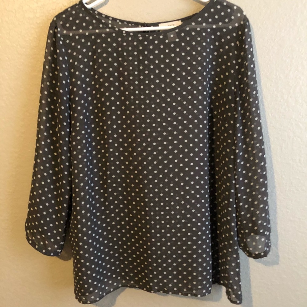Loft Polka Dot Blouse